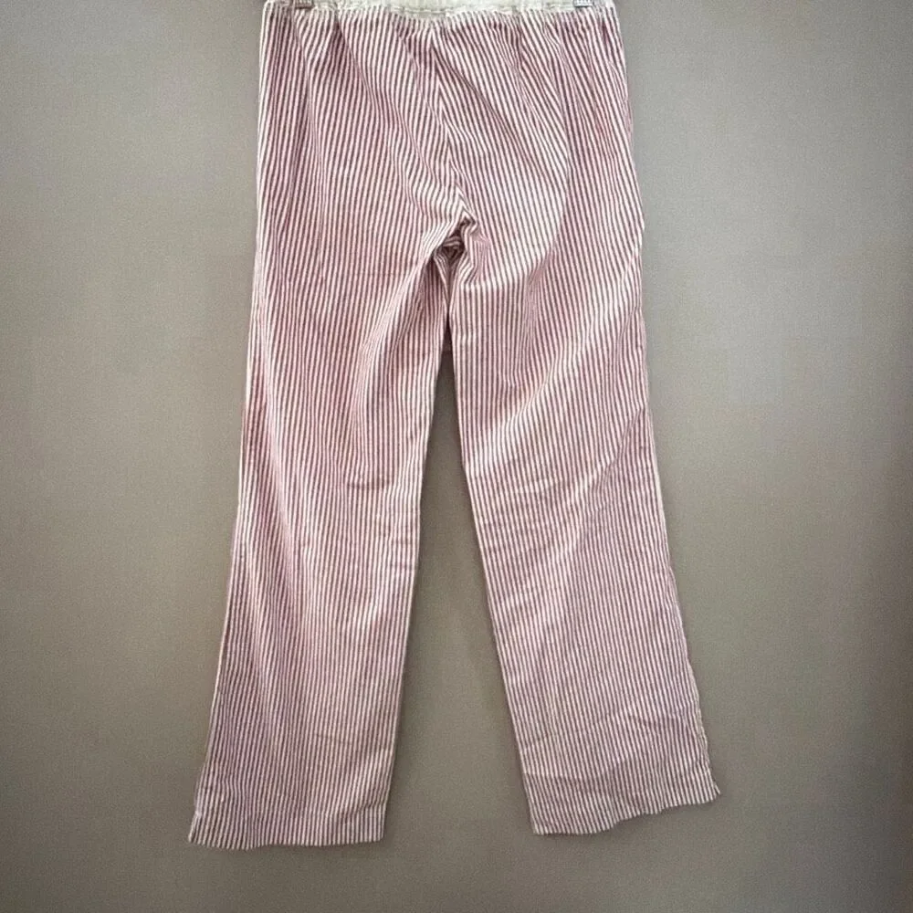 Abercrombie & Fitch Y2K Stripped Pajamas with moose Appliqué Kids Large